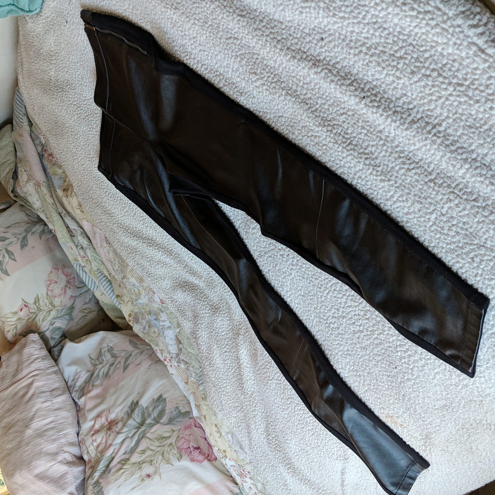 Leggings, White/Black, size 6